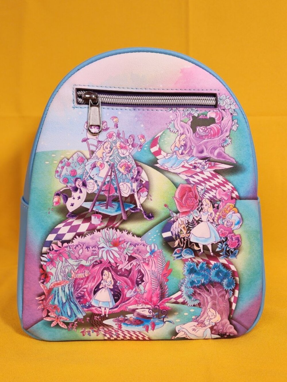 Loungefly Disney Alice In Wonderland Scenes Soft Tag Mini Backpack NEW